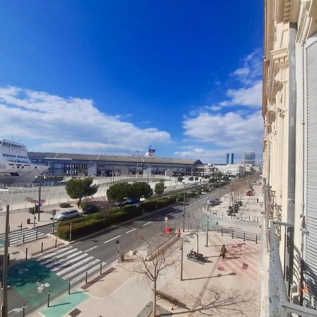 Spacieux Et Lumineux Appartement Vue Mer Joliette Marselha Exterior foto